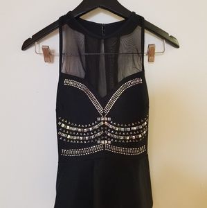 Studded Peplum Top. Worn once.